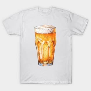 Glass Of Beer Art T-Shirt